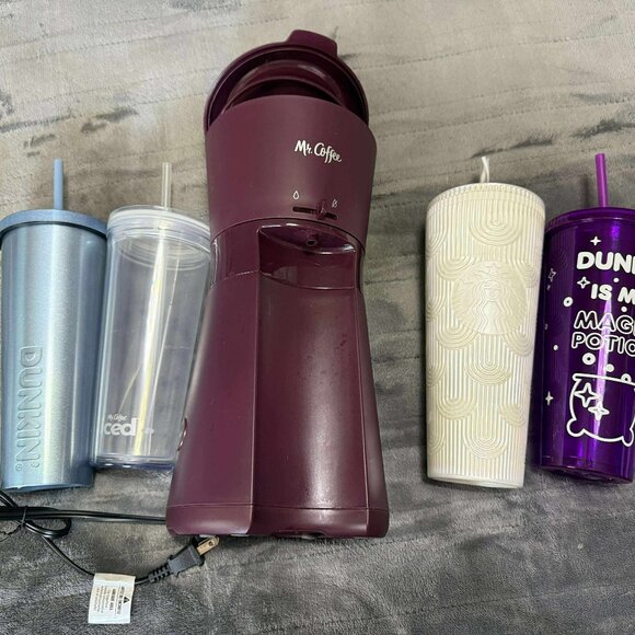 Mr. Coffee Iced Coffee Maker With Dunkin/Starbucks Tumblers